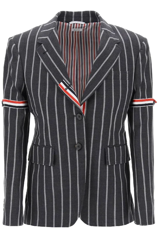 Women's Romantic Outfit Thom e Women's Striped Single-Breasted Jacket