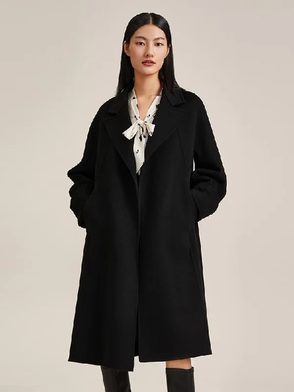 Fashionable Women's Casual Apparel Pure Cashmere Classic Women Coat