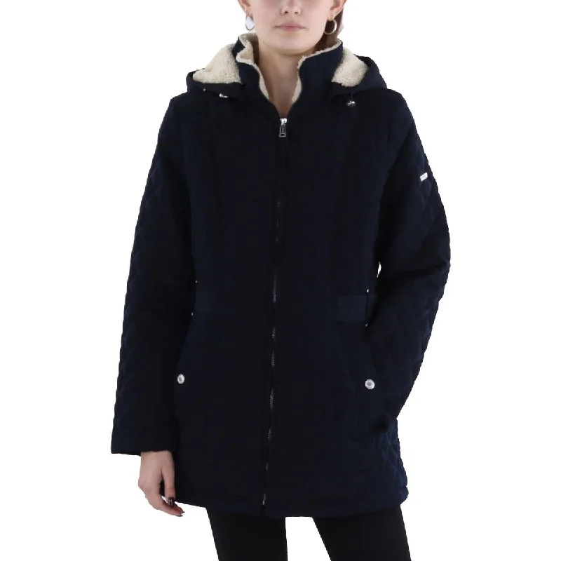 Flash Sale On Fashion – Act Fast Womens Faux Fur Hooded Quilted Coat