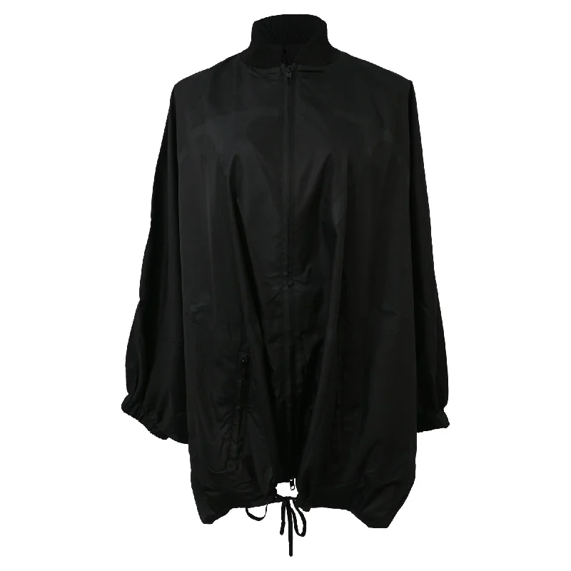 Refresh Your Wardrobe With Our Fashion Deals Valentino Garavani Drawstring Waist Zipped with Pockets Bomber Jacket in Black Polyester