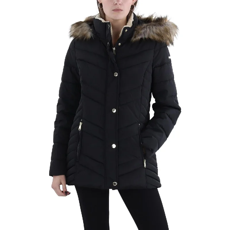 Final Call – Shop Elegant And Casual Fashion For Less Womens Faux Fur Trim Hooded Puffer Jacket