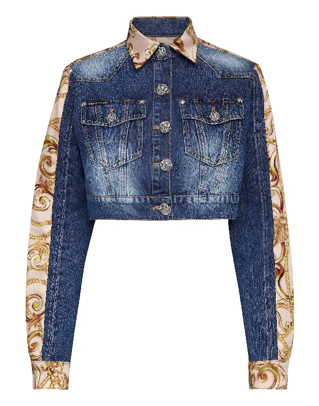 Premium Fashion At Budget-Friendly Prices Denim Cropped Jacket New Baroque