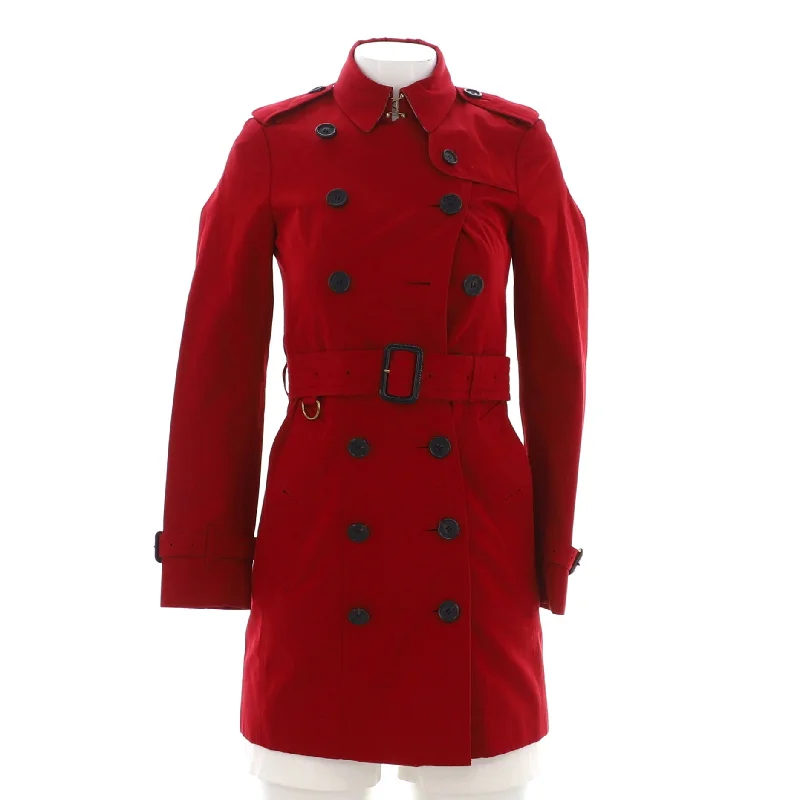 Charming Everyday Clothing For Women Women's Double Breasted Belted Mid-Length Trench Coat Cotton