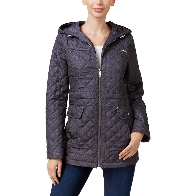 Women's Seasonal Clothes Womens Hooded Short Quilted Coat