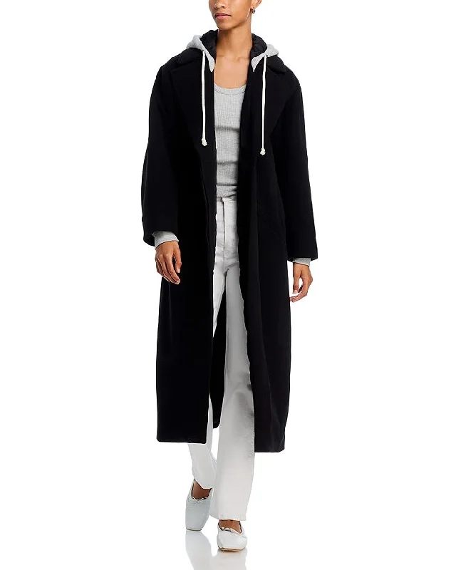 Women's Clothing For Everyday Wear Cinq à Sept Women's Vander Coat, Black/Heather Grey