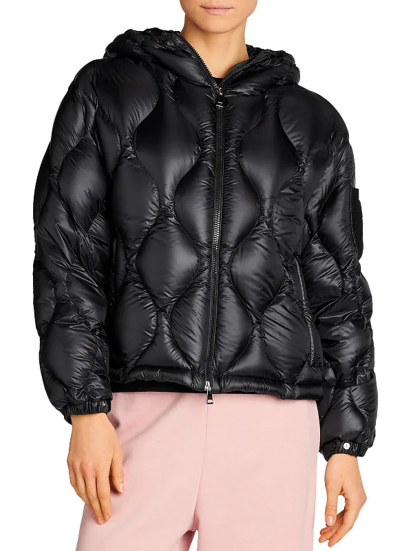 Women's Resort Apparel Anthon Womens Quilted Hooded Puffer Jacket