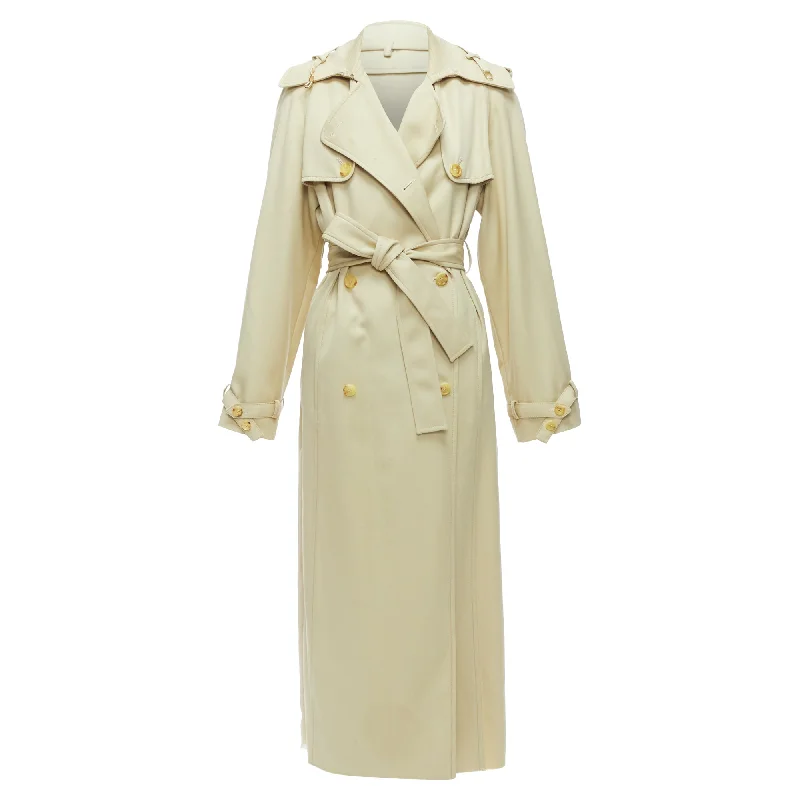 Flash Sale On Trendy Outfits – Don't Miss Out Gabriela Hearst Merino Wool Silk Trimmed Pleats Trench Coat