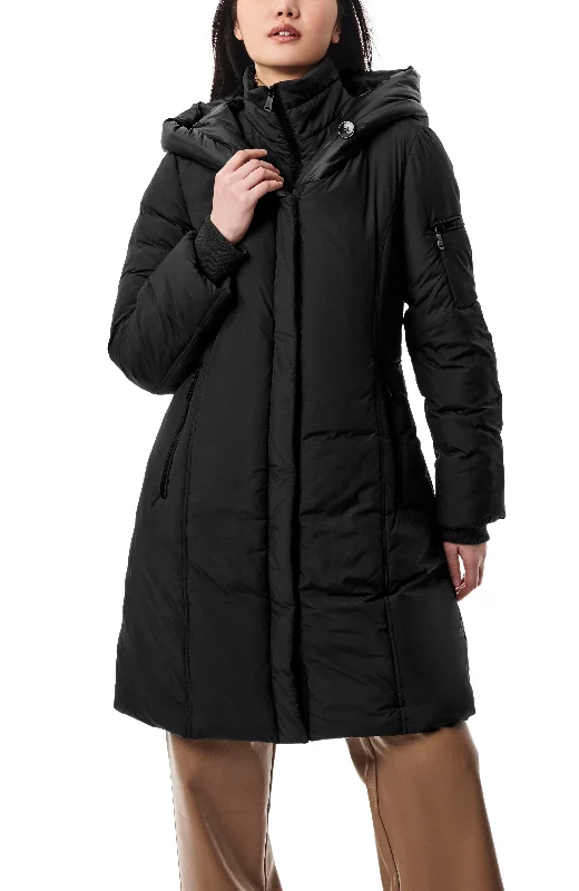 Women's Clothes For Work Long Hooded Puffer