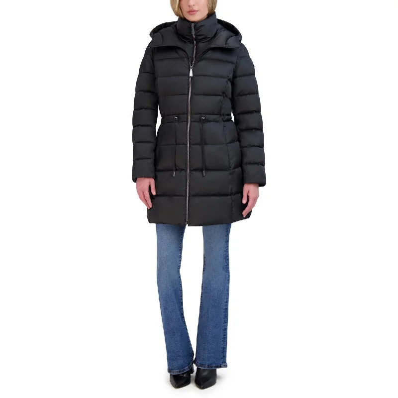 Women's Sporty Chic Clothes Womens Quilted Hooded Puffer Jacket