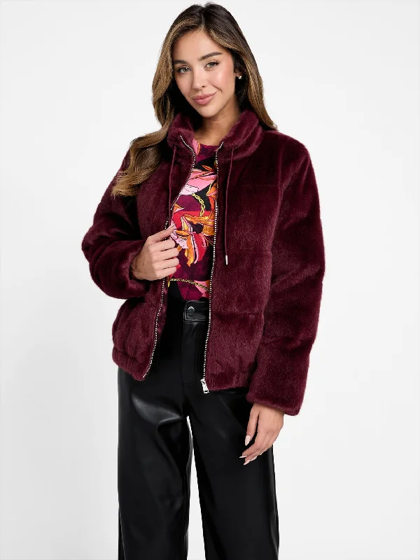 Stylish Clothes For Women Zarleen Faux-Fur Jacket