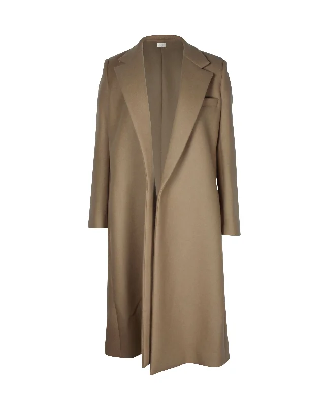 Stylish Women's Clothing The Row Demi Trench Coat in Brown Wool