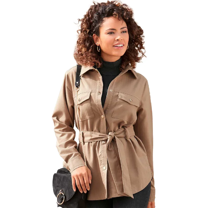 Comfortable Lounge Clothing LASCANA Women's Utility Style Shirt Jacket