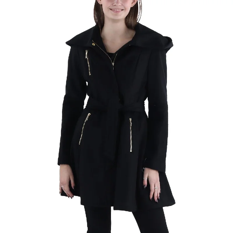 Women's Occasion Wear Clothes Womens Wool Blend Hooded Wool Coat