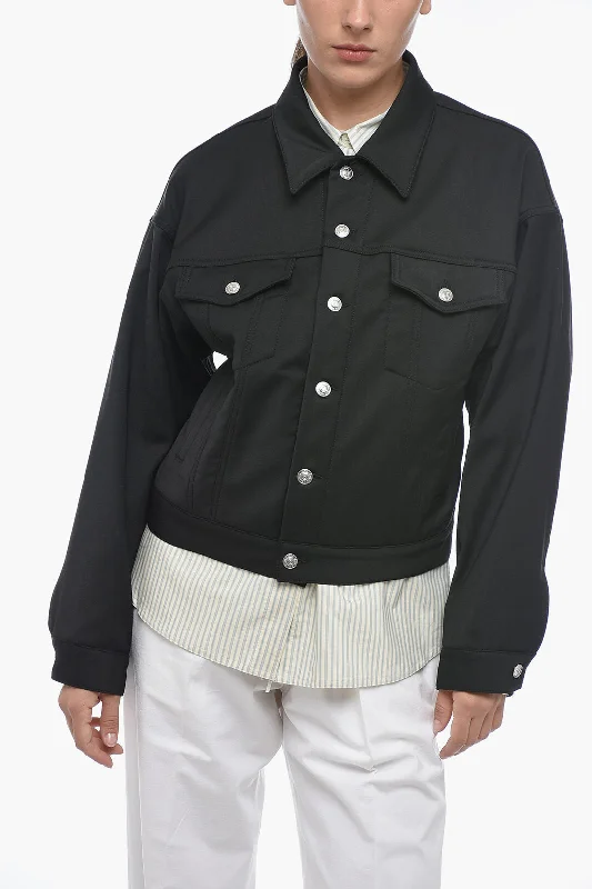 Huge Savings On Must-Have Clothing Essentials Maison Margiela MM6 Utility Jacket with Martingale