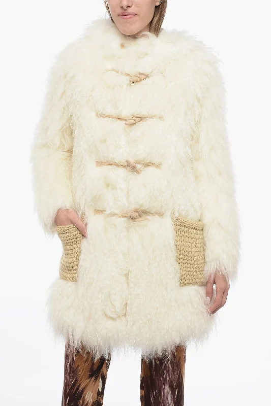 Women's Sports Apparel Saint Laurent Faux-fur Montgomery Coat