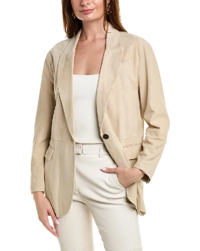 Women's Clothing For Travel Brunello Cucinelli Leather Jacket