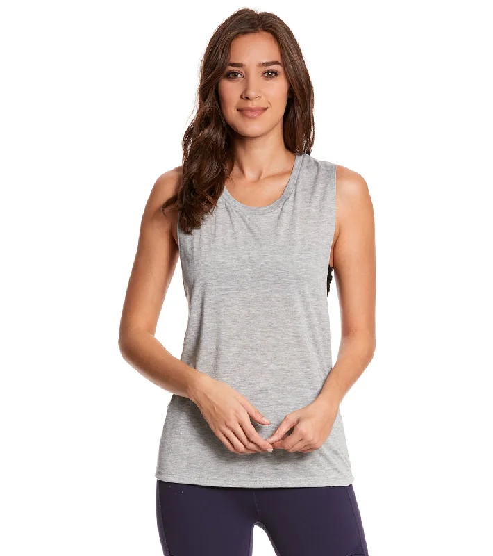 Women's Cozy Winter Attire Low Price Special Bella + Canvas Flowy Scoop Workout Muscle Tee Athletic Heather