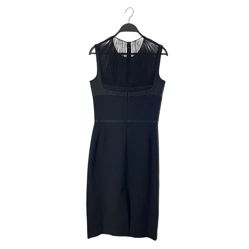 Women's Fashion-Forward Apparel Unbeatable Prices Alexander McQueen/SL Dress/40/Polyester/BLK/COMPACT WOOL CREPE DRESS