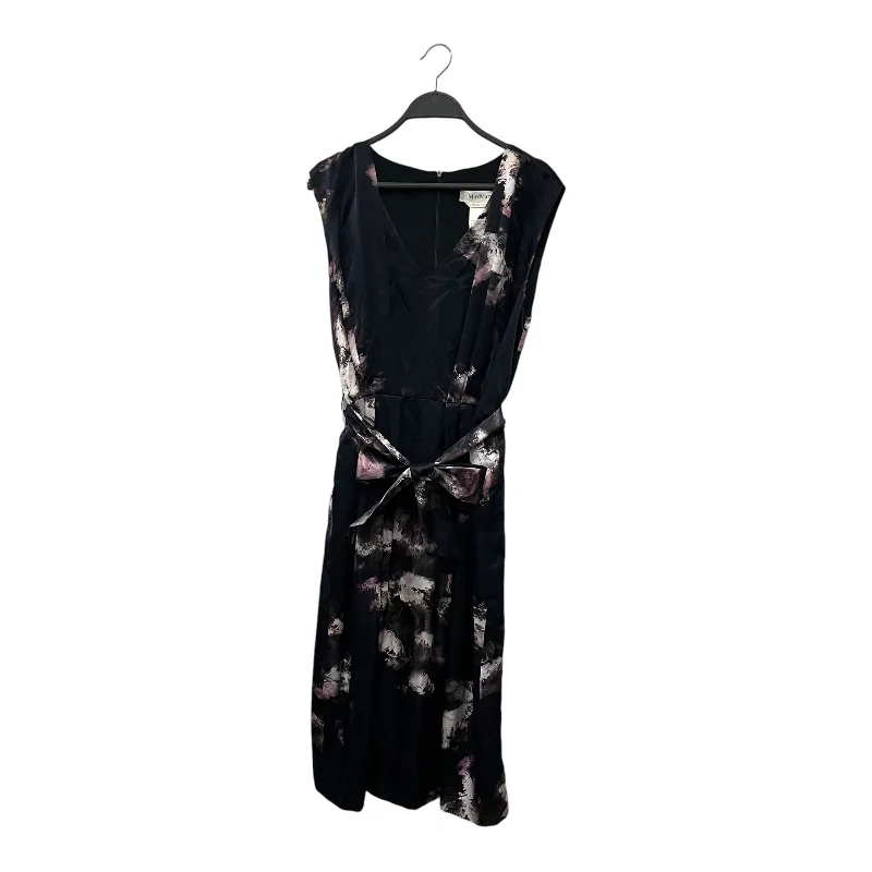 Women's Elegant Evening Outfit Fresh Fashion Discounts MAX MARA/SS Dress/10/Floral Pattern/Silk/NVY/