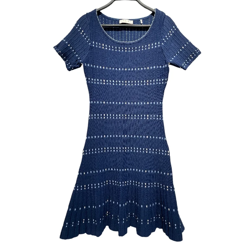 Women's Holiday Attire Vibrant Style Promotions sandro/SS Dress/Stripe/NVY/Dotted stripes