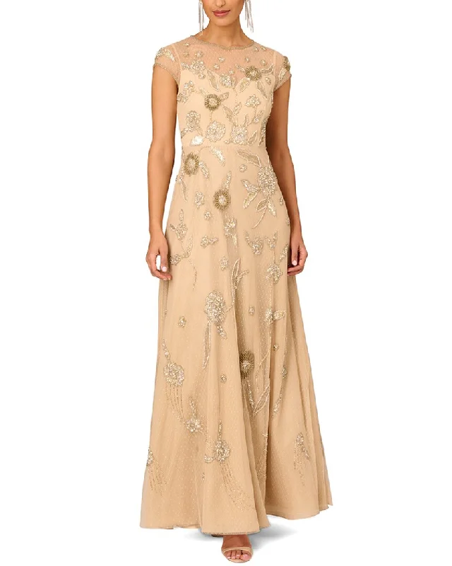 Timeless Women's Clothes The Latest Trends Aidan Mattox Fully Beaded Ballgown