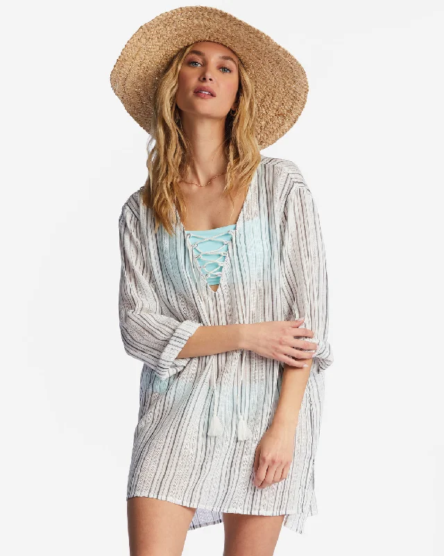 Casual Attire For Women Casual Yet Chic Sales Blue Skies Swim Cover Up - Multi