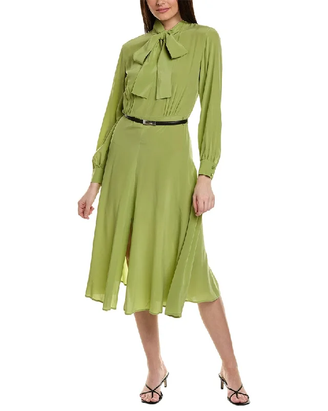 Women's Clothing For Special Occasions Day-To-Night Styles Max Mara Studio Revere Silk Midi Dress