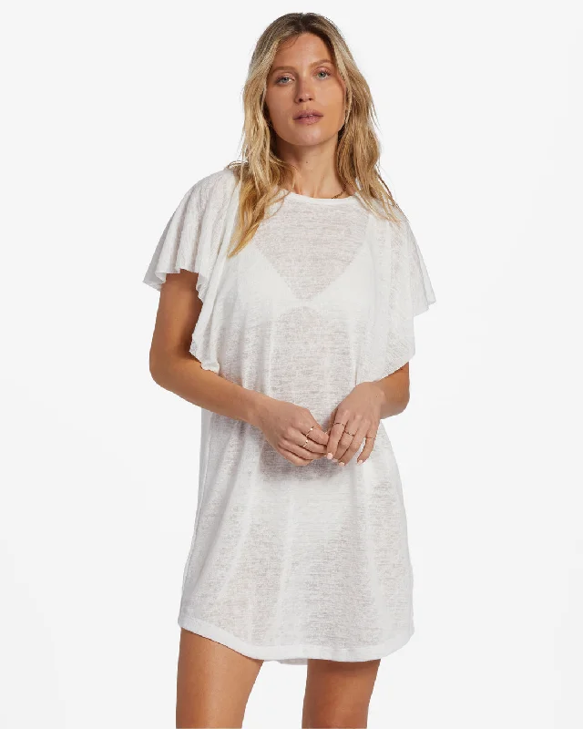 Women's Clothes For The Office Winter Warehouse Sale Out For Waves Cover-Up Dress - Salt Crystal 2