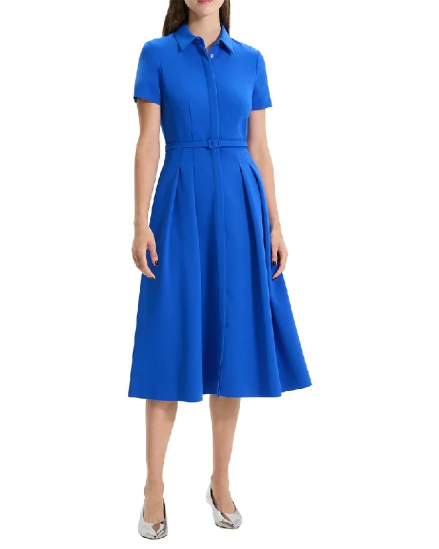 Women's Outerwear Attire Timeless Elegance Sale Theory Volume Shirtdress