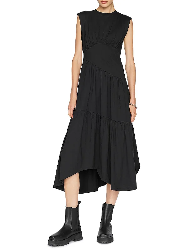 Comfortable Garments For Women Classic Modern Offers Womens Organic Cotton Mid-Calf Midi Dress