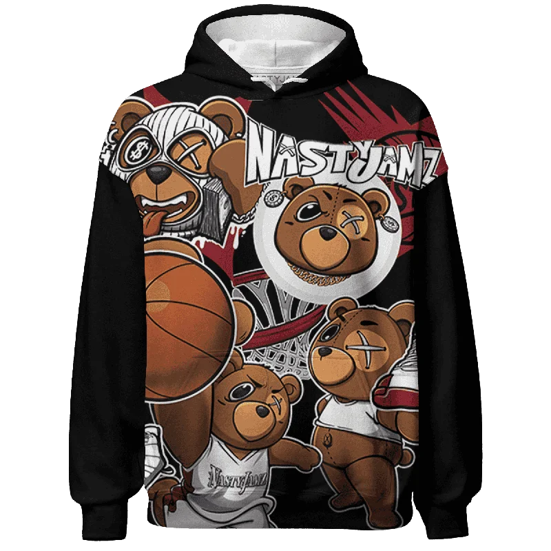 Oversized Unisex Fashion Pieces Hot Brand Discounts NastyJamz Cherry 12s Hoodie Match BER Wallpapers All-Over Print