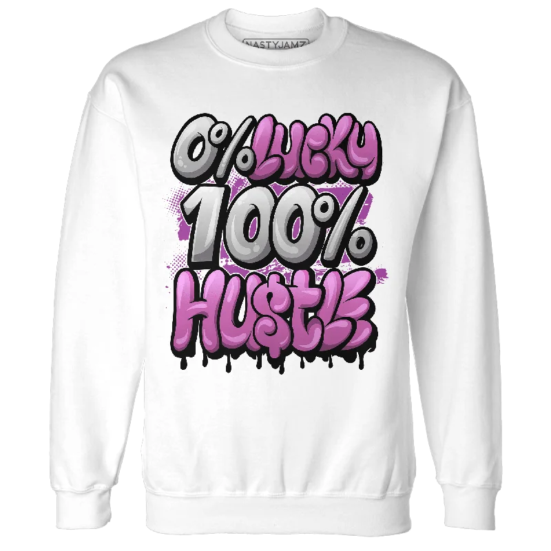 Classic Unisex Fashion Looks Trend Forward Threads NastyJamz GS Hyper Violet 4s Sweatshirt Match Lucky Hustle