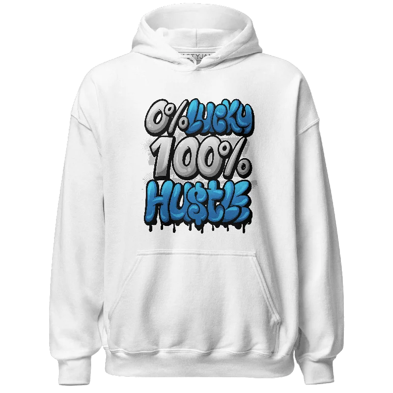 Sustainable Gender-Neutral Apparel Exclusive Fashion Deals NastyJamz Industrial Blue 4s Hoodie Match Lucky Hustle