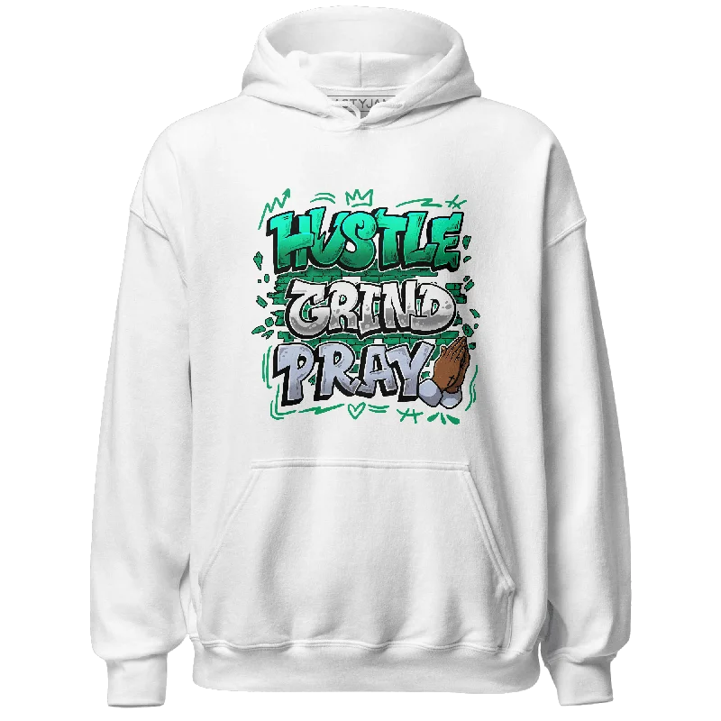 Minimalist Unisex Fashion Must-Haves Classic Elegance Sales NastyJamz Lucky Green 5s Hoodie Match Hustle Grind Pray