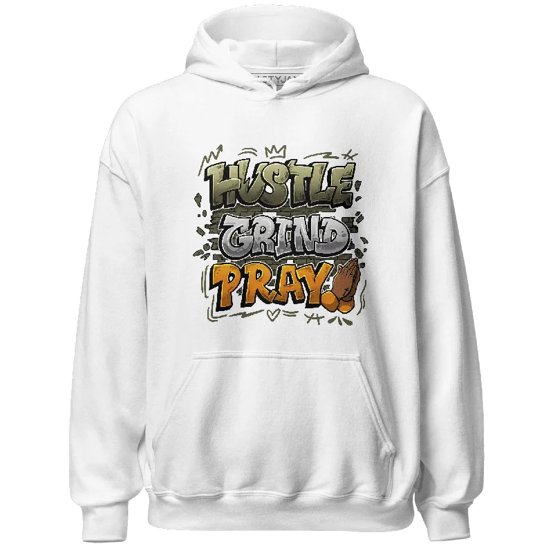 Unisex Casual Wear For All Seasons Affordable Luxury Fashion NastyJamz Olive 5s Hoodie Match Hustle Grind Pray