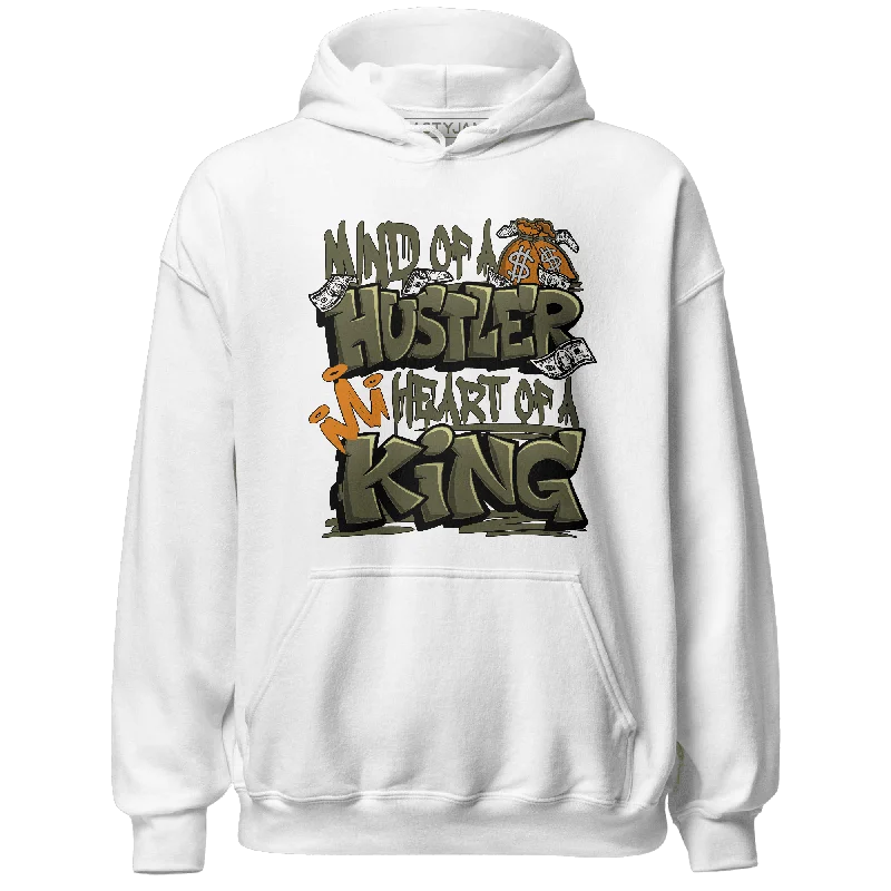 Bold And Trendy Gender-Neutral Outfits Fashion Essentials NastyJamz Olive 5s Hoodie Match Hustler Heart King