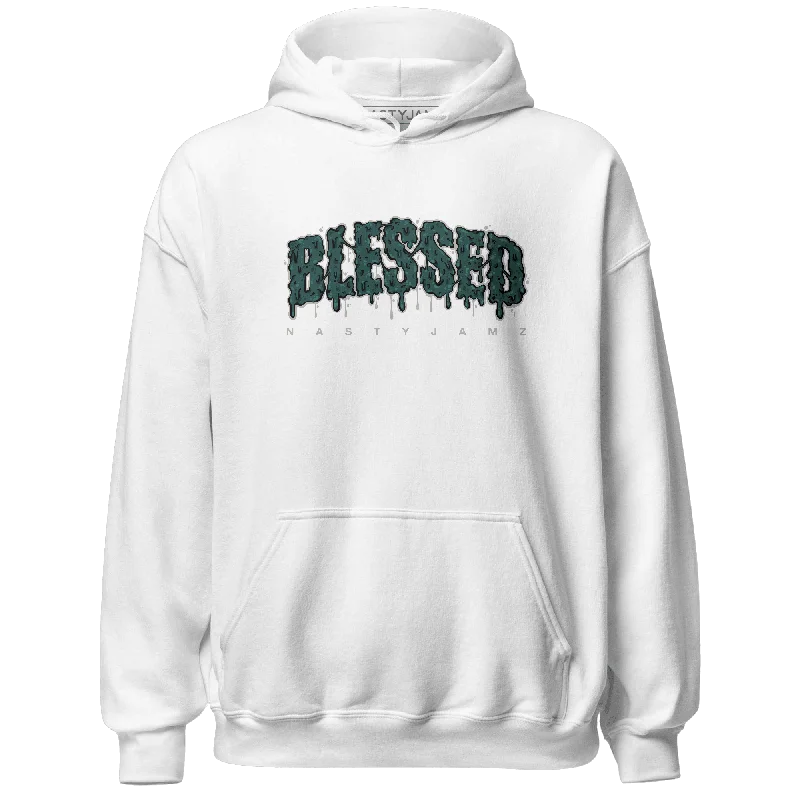 Gender-Neutral Trendy Clothing Styles Mega Sale NastyJamz Oxidized Green 4s Hoodie Match Blessed Text