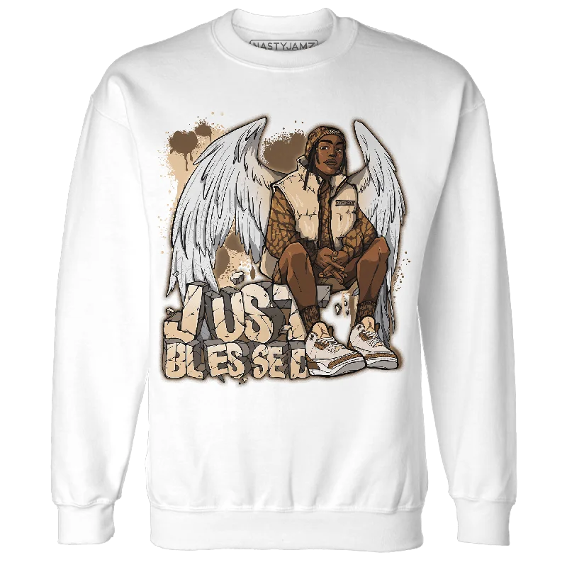 Soft And Breathable Unisex Loungewear Special Offers NastyJamz Palomino 3s Sweatshirt Match Just Blessed