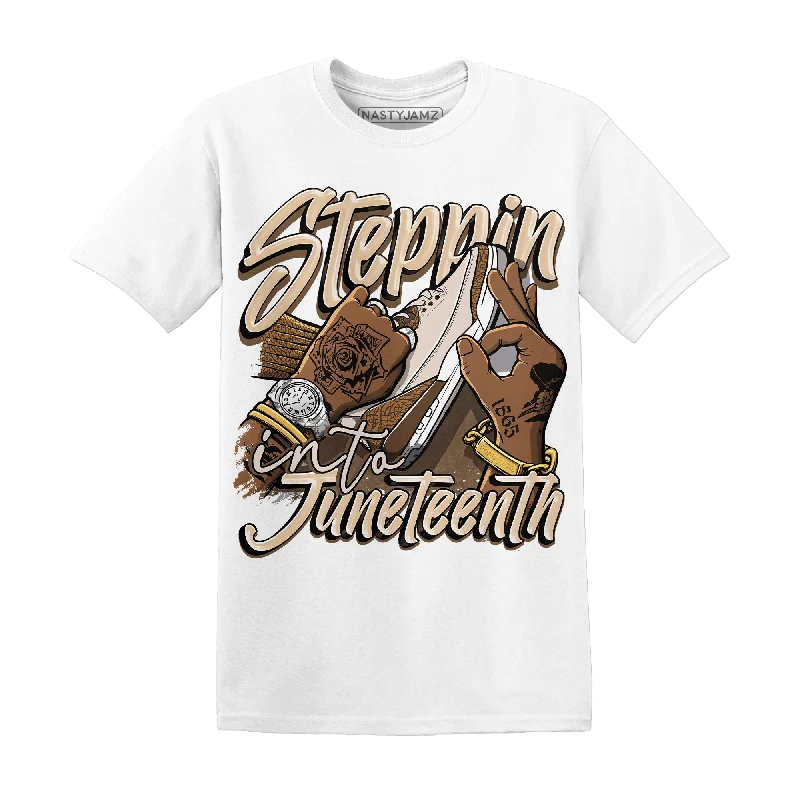 Effortless And Modern Unisex Dressing Feminine Style Promotions NastyJamz Palomino 3s T-Shirt Match Step Into Juneteenth