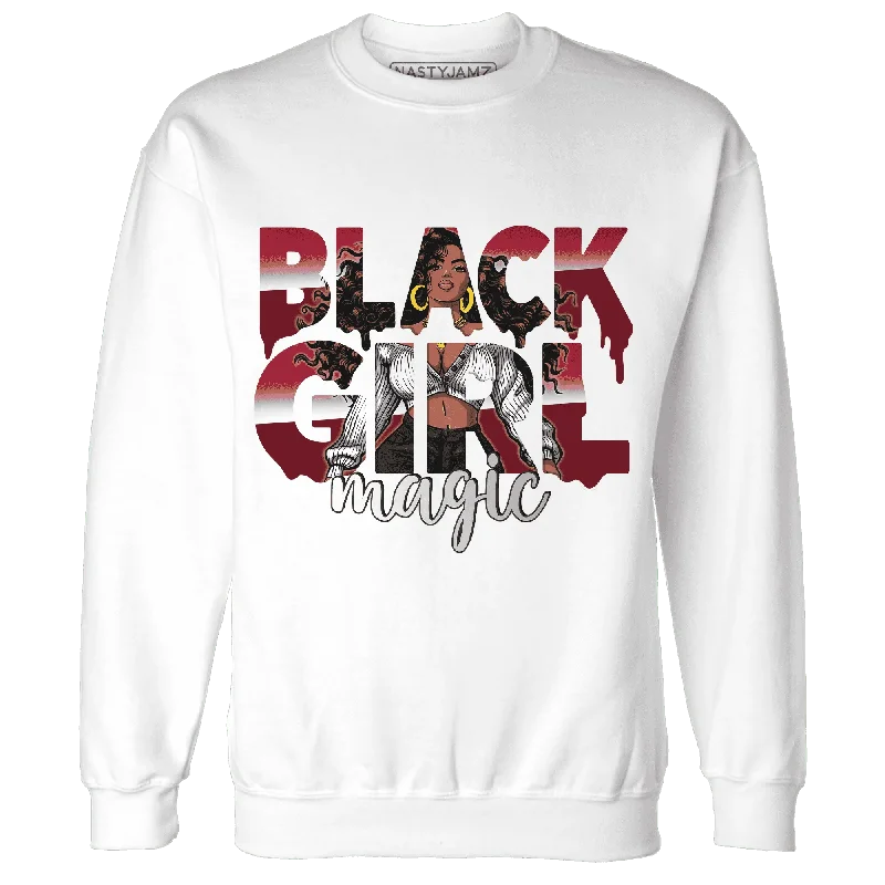 Contemporary Gender-Free Clothing Styles Laid-Back Fashion Offers NastyJamz Retro Red Taxi 12s Sweatshirt Match Black Girl Magic