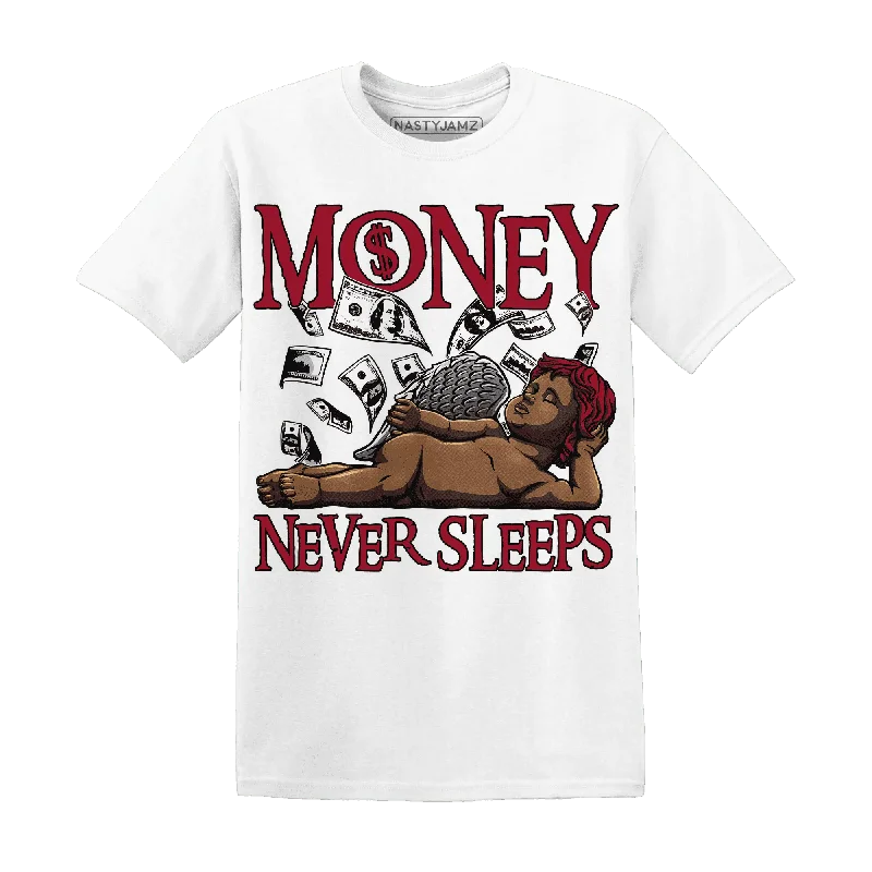 Unisex Casual Fashion Trends Chic And Trendy NastyJamz Retro Red Taxi 12s T-Shirt Match Money Never Sleeps