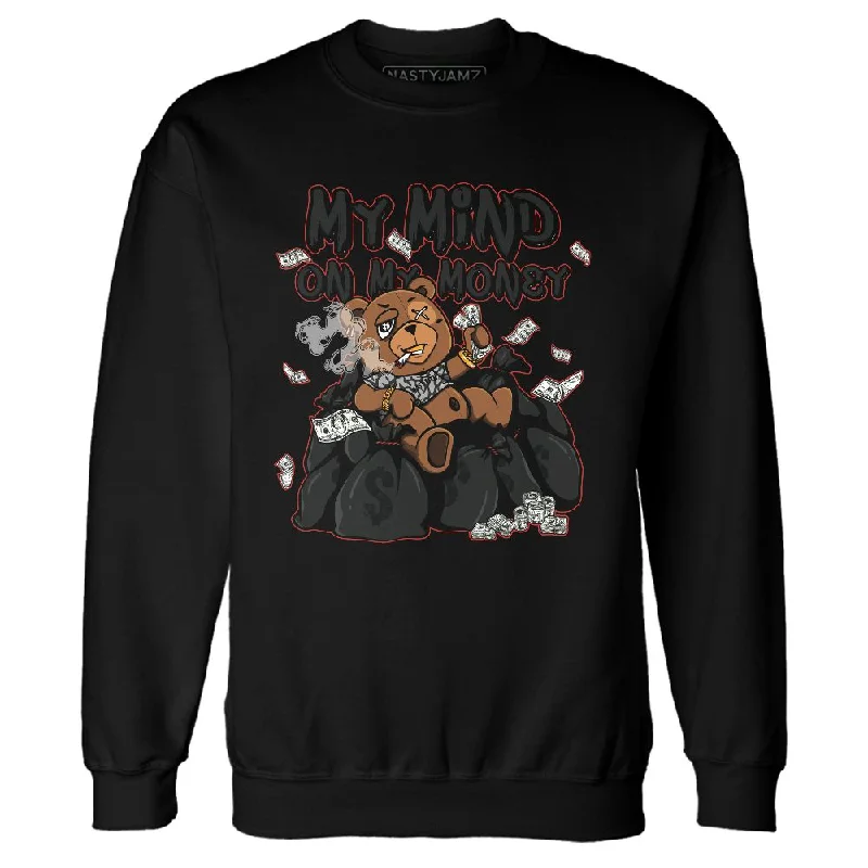 Trendy Unisex Imeless Style Black Cement 3s NastyJamz Sweatshirt Match My Mind On My Money BER