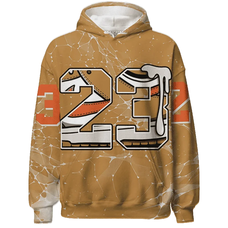 Modern Unisex Streetwear Outfits Exclusive Sale Dunk Low Retro Wheat Orange NastyJamz Hoodie Match 23 Sneaker All-Over Print