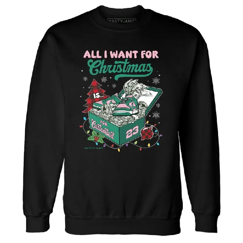 Comfortable And Stylish Unisex Outfits Best-Sellers Dunk Soft Pink Malachite NastyJamz Sweatshirt Match Dollar Sneaker Box Christmas Custom Text