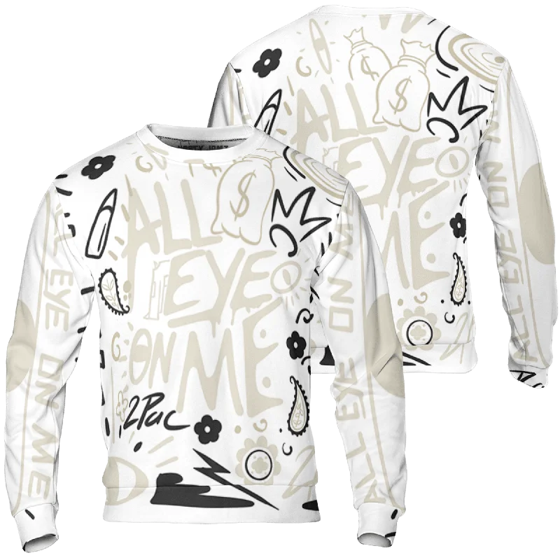 Functional And Stylish Unisex Outerwear Budget-Friendly Fashion NastyJamz Gratitude 11s Sweatshirt Match All Eye On Me Doodle Eye All-Over Print