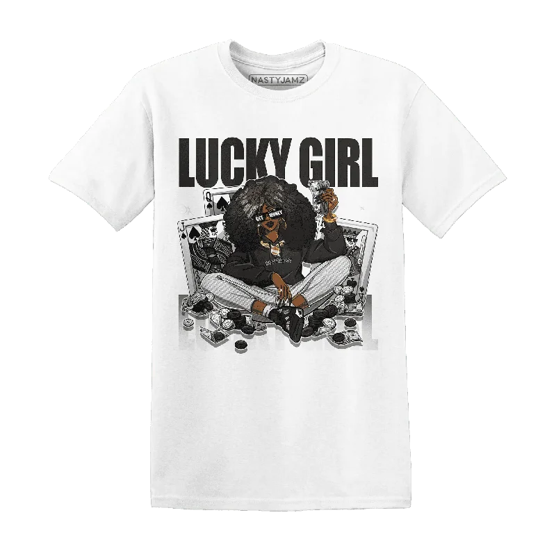 High-Quality Unisex Basics For All Occasions Trend Alert NastyJamz White Thunder 4s T-Shirt Match Lucky Girl