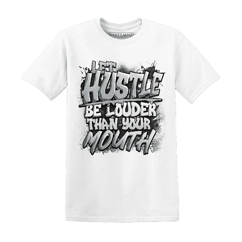 Oversized Unisex Apparel For Effortless Style Vintage-Modern Style Offers NastyJamz Wolf Grey 12s T-Shirt Match Hustle Louder