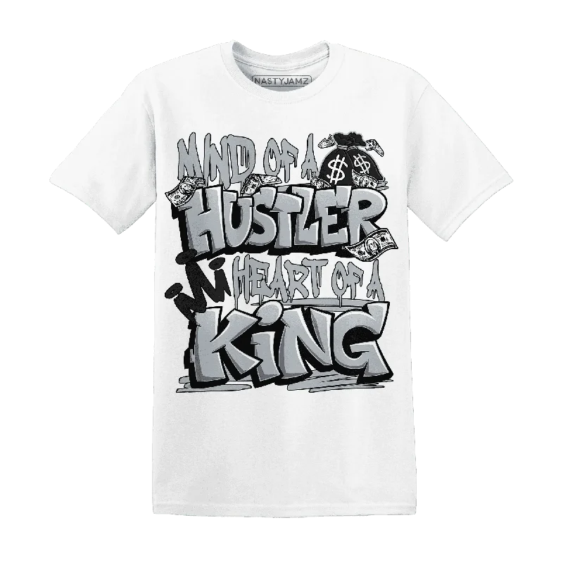 Minimalist Unisex Fashion Must-Haves Contemporary Casual Deals NastyJamz Wolf Grey 12s T-Shirt Match Hustler Heart King