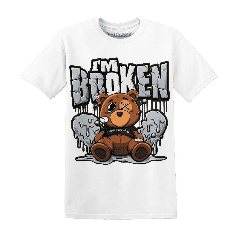 Relaxed-Fit Unisex Fashion For All-Day Comfort New In This Season NastyJamz Wolf Grey 12s T-Shirt Match Im Broken BER