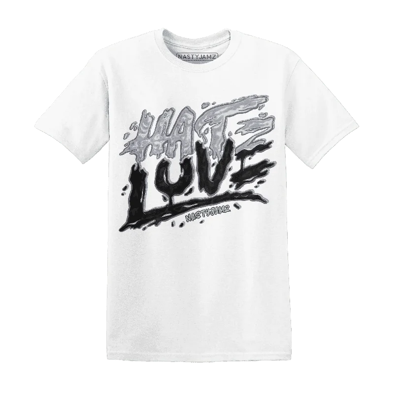 Casual And Trendy Unisex Fashion Staples Flash Sale NastyJamz Wolf Grey 12s T-Shirt Match Love Hate